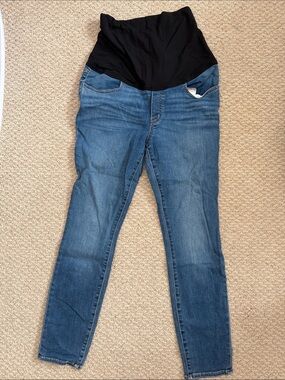 Hatch The Over The Bump Slim Maternity Jean in Indigo